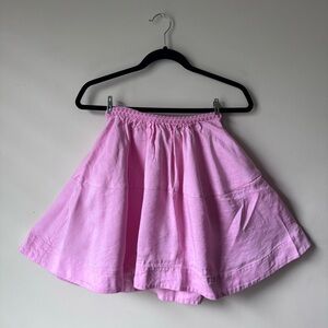 Aje Pink Anne Braided Mini Skirt